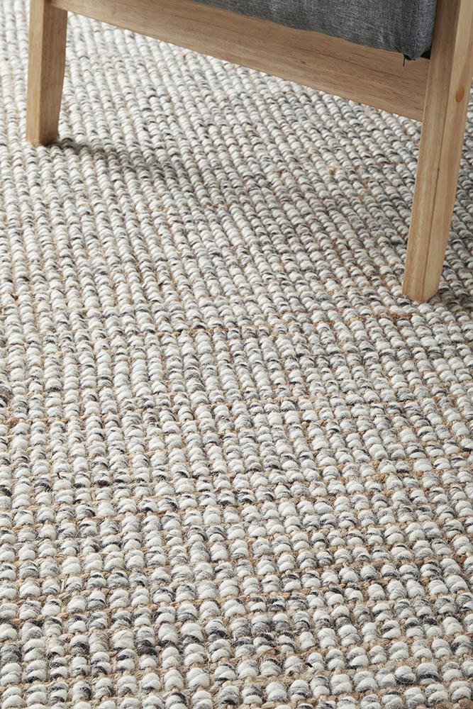 Arabella Grey Runner Rug - Cozy Rugs Australia