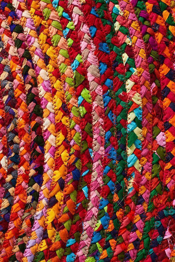 Atrium Chandra Braided Cotton Rug Multi - Cozy Rugs Australia