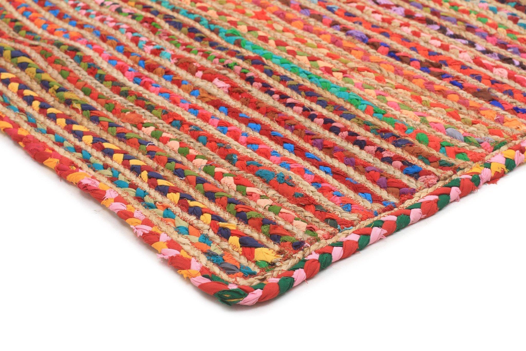 Atrium Expo Jute and Cotton Rug Multi - Cozy Rugs Australia