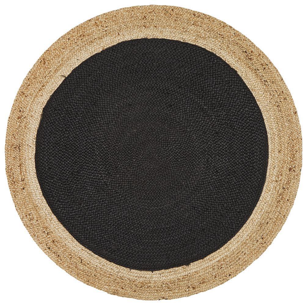 Atrium Polo Round Black - Cozy Rugs Australia
