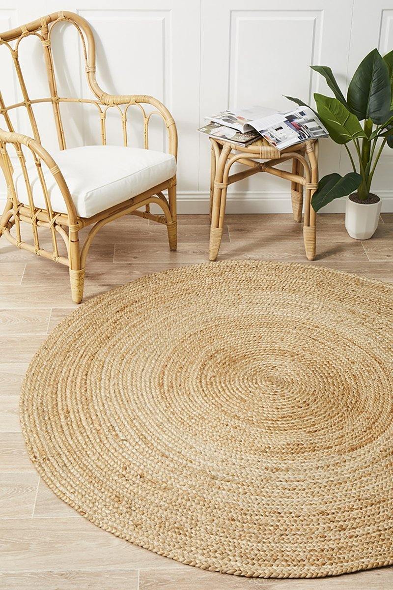 Atrium Polo Round Natural - Cozy Rugs Australia