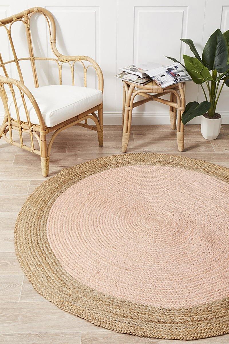 Atrium Polo Round Pink - Cozy Rugs Australia