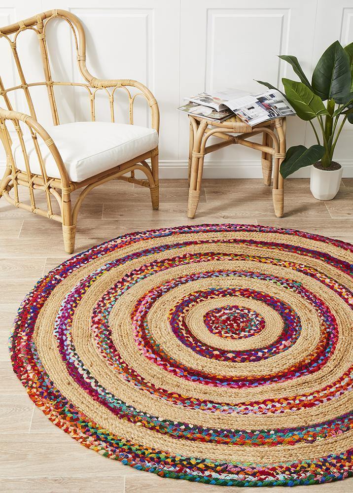 Atrium April Target Cotton and Jute Rug - Cozy Rugs Australia