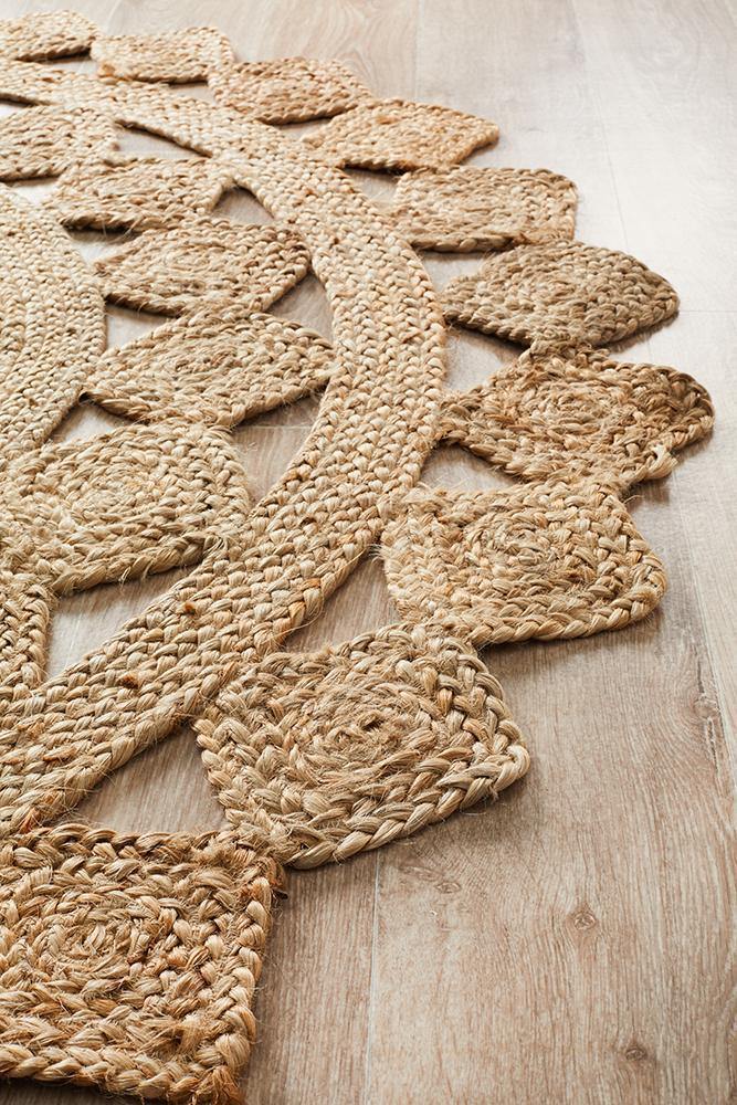 Atrium Tessellate Natural Rug - Cozy Rugs Australia