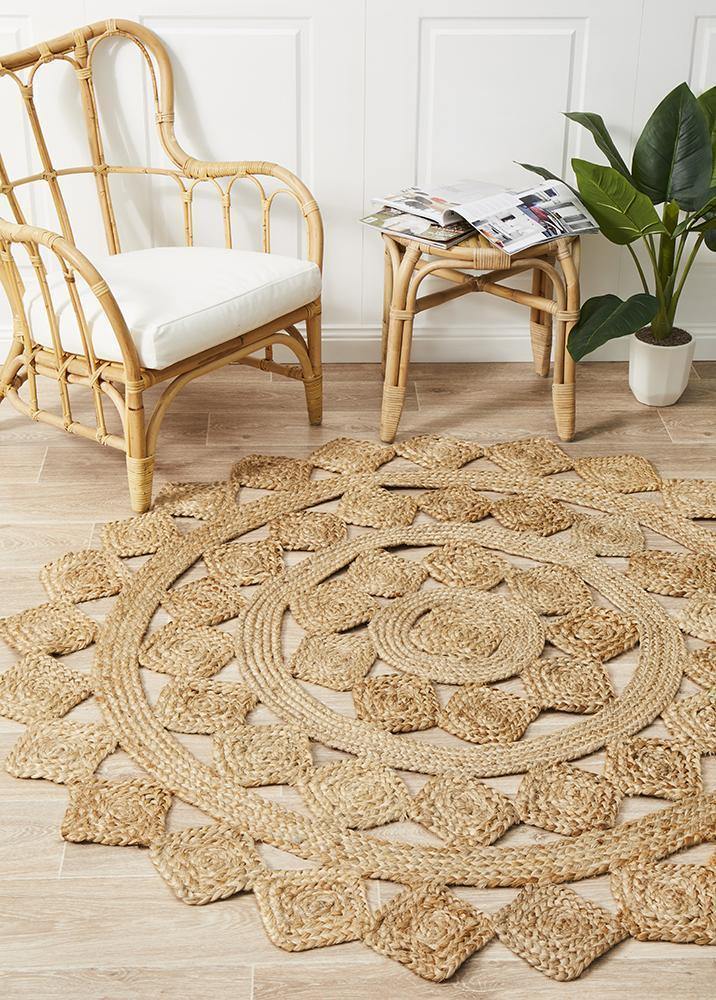 Atrium Tessellate Natural Rug - Cozy Rugs Australia