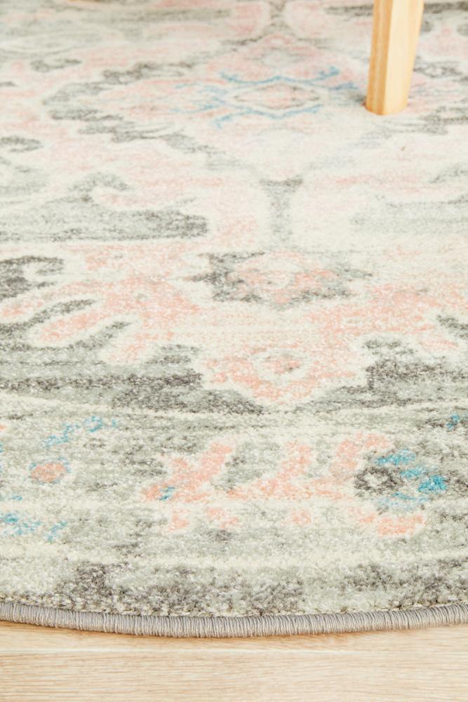 Avenue 701 Grey Round Rug - Cozy Rugs Australia