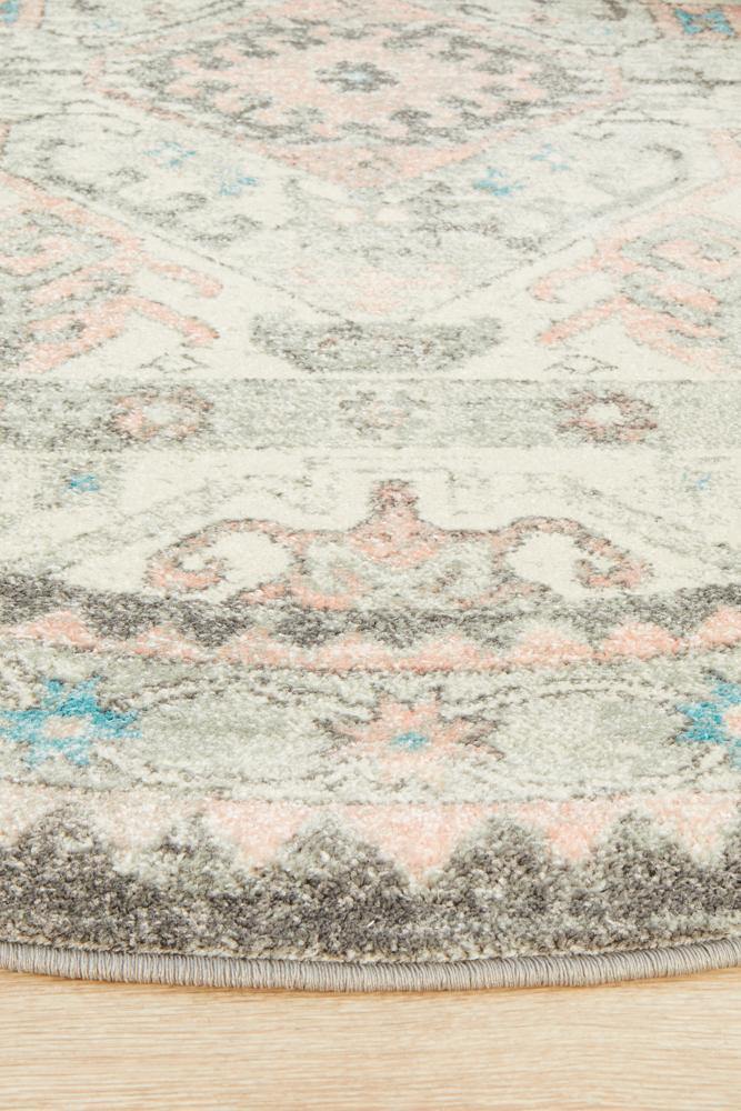 Avenue 704 Silver Round Rug - Cozy Rugs Australia