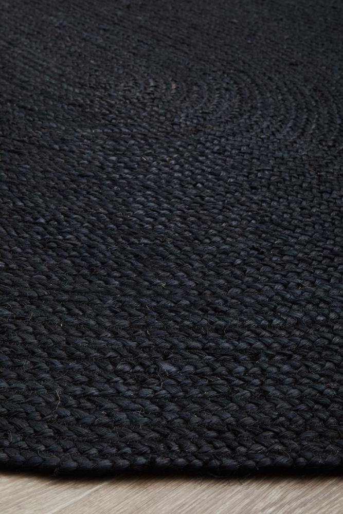 Bondi Black Oval Rug - Cozy Rugs Australia