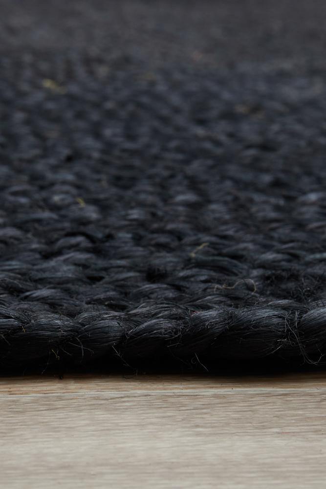 Bondi Black Oval Rug - Cozy Rugs Australia