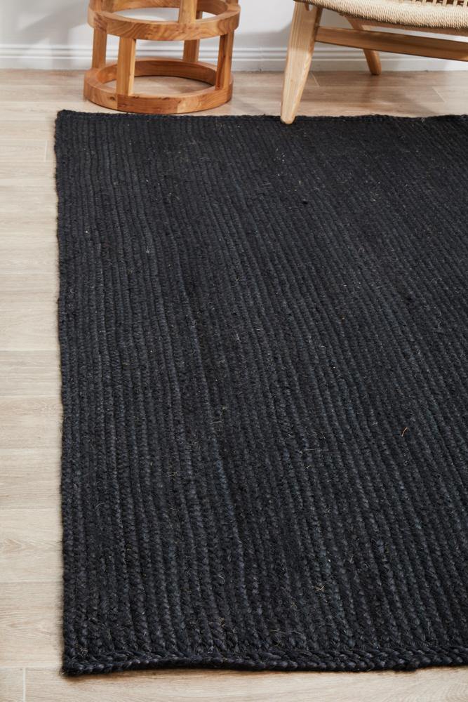 Bondi Black Rug - Cozy Rugs Australia