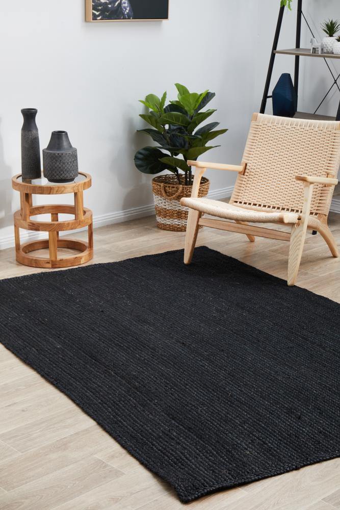 Bondi Black Rug - Cozy Rugs Australia