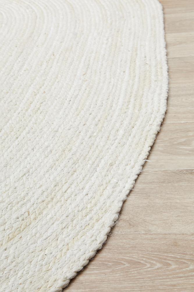Bondi White Oval Rug - Cozy Rugs Australia