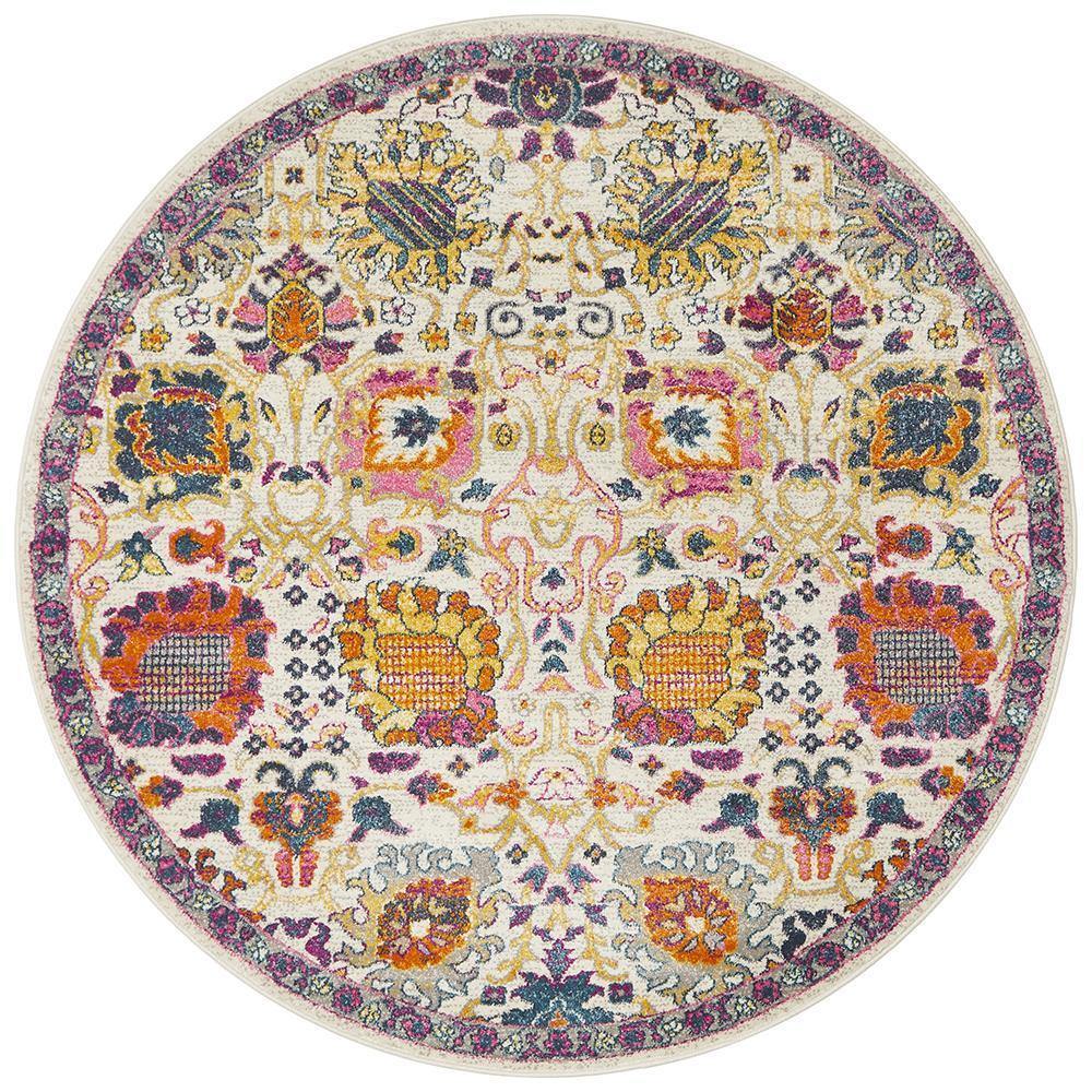 Babylon 206 Multi Round Rug - Cozy Rugs Australia
