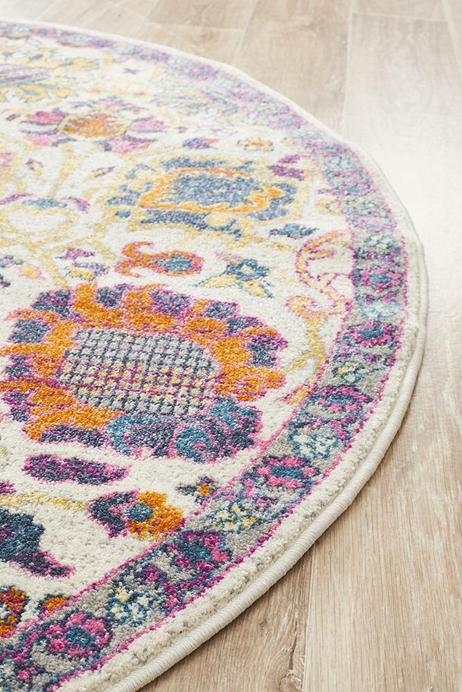 Babylon 206 Multi Round Rug - Cozy Rugs Australia