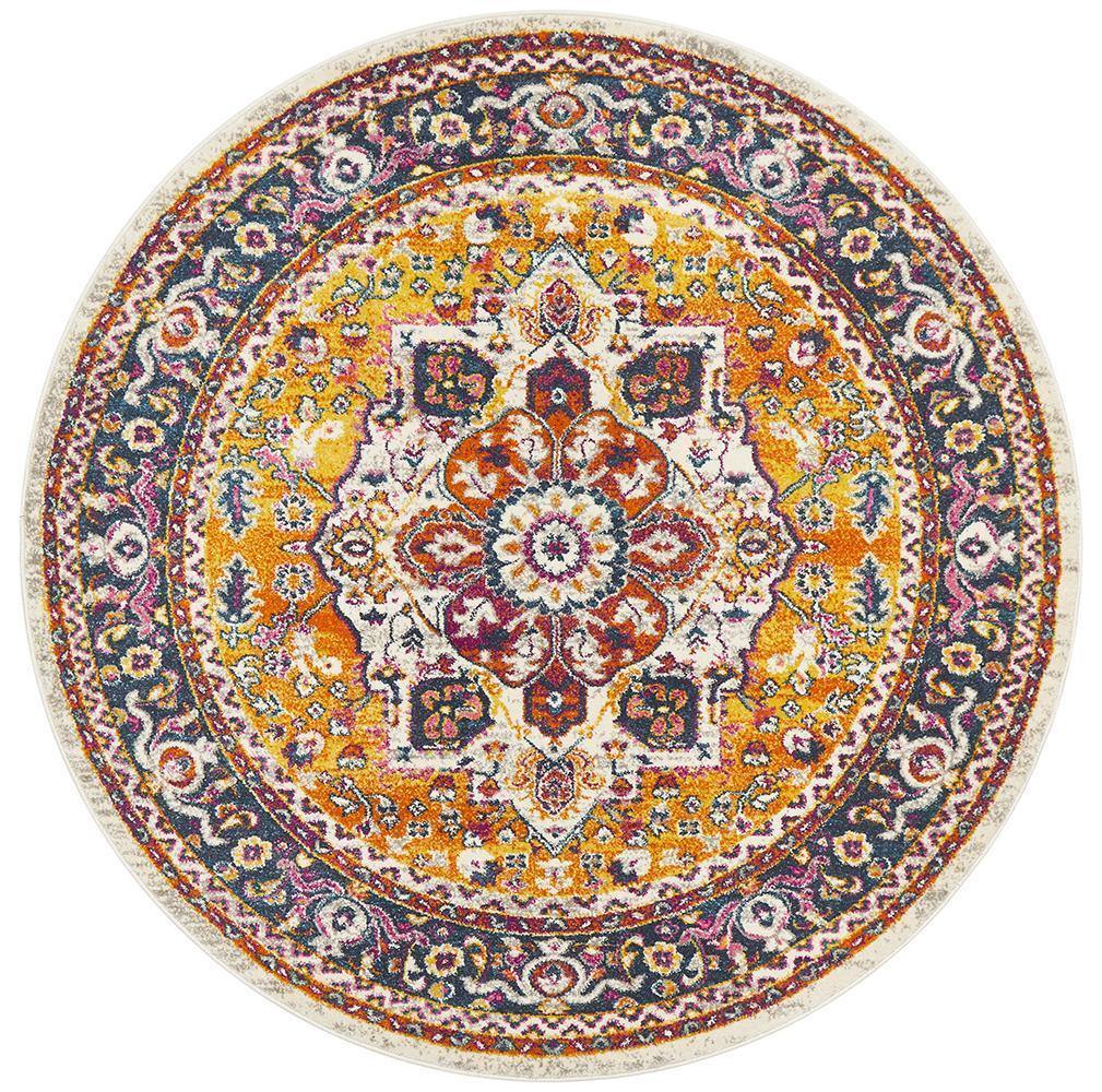 Babylon 207 Multi Round Rug - Cozy Rugs Australia