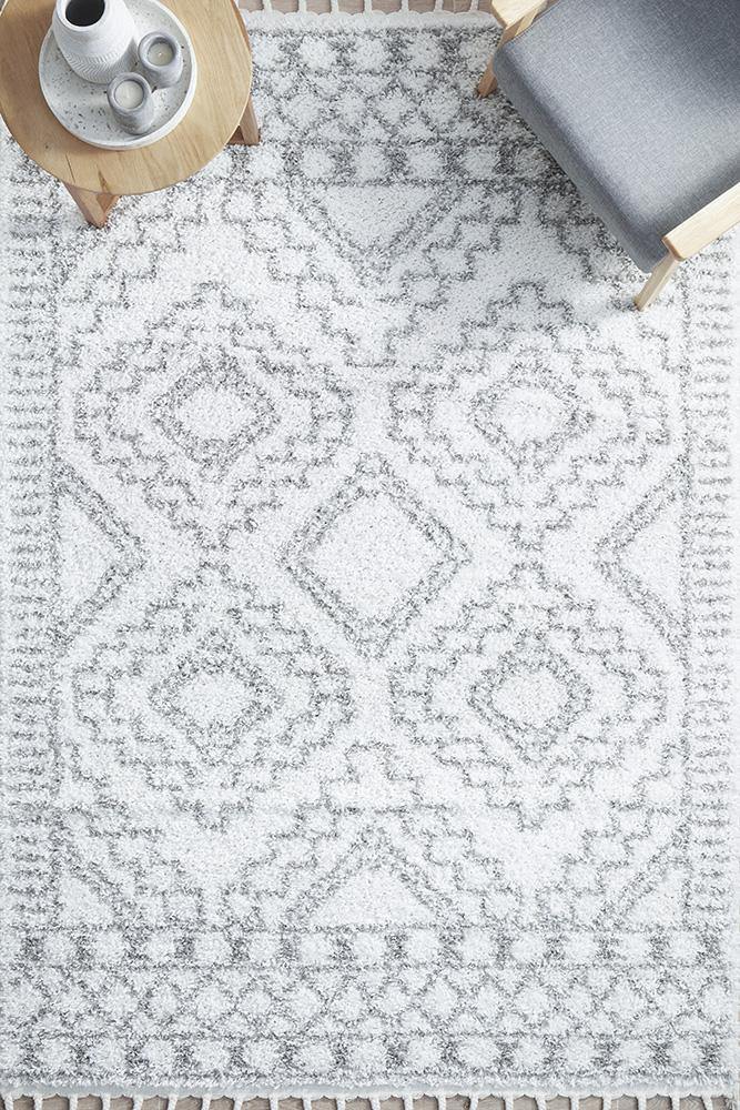 Casablanca Fez White Rug - Cozy Rugs Australia