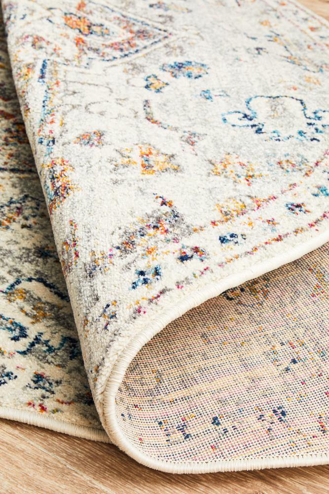 Century 911 Silver Round Rug - Cozy Rugs Australia