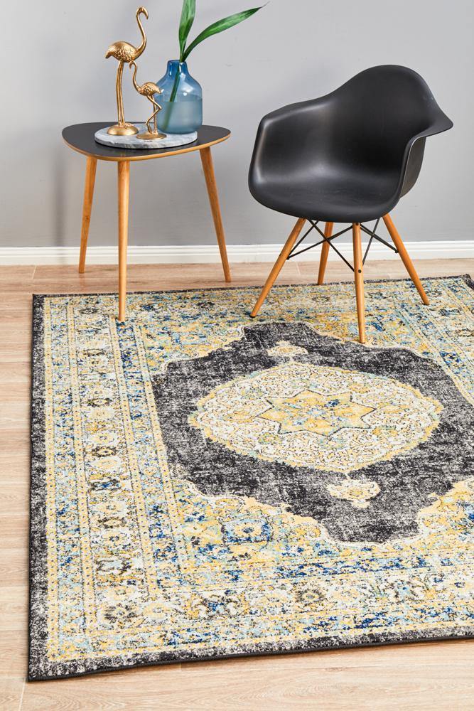 Century 955 Charcoal Rug - Cozy Rugs Australia