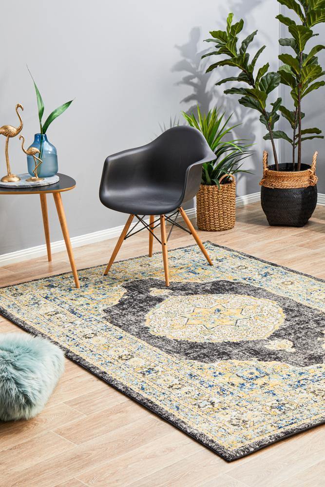 Century 955 Charcoal Rug - Cozy Rugs Australia