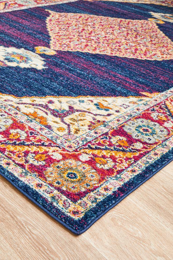 Century 966 Royal Blue Rug - Cozy Rugs Australia