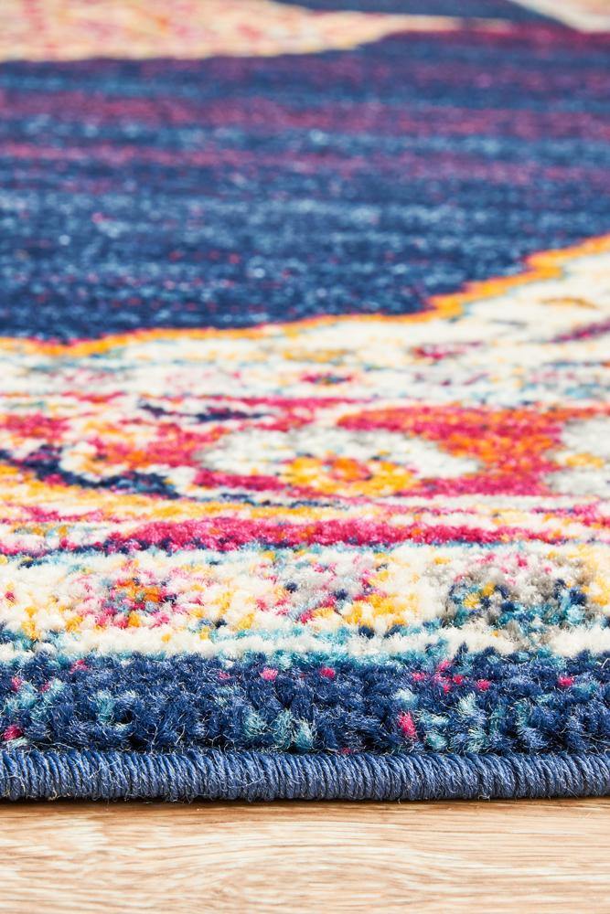 Century 966 Royal Blue Rug - Cozy Rugs Australia