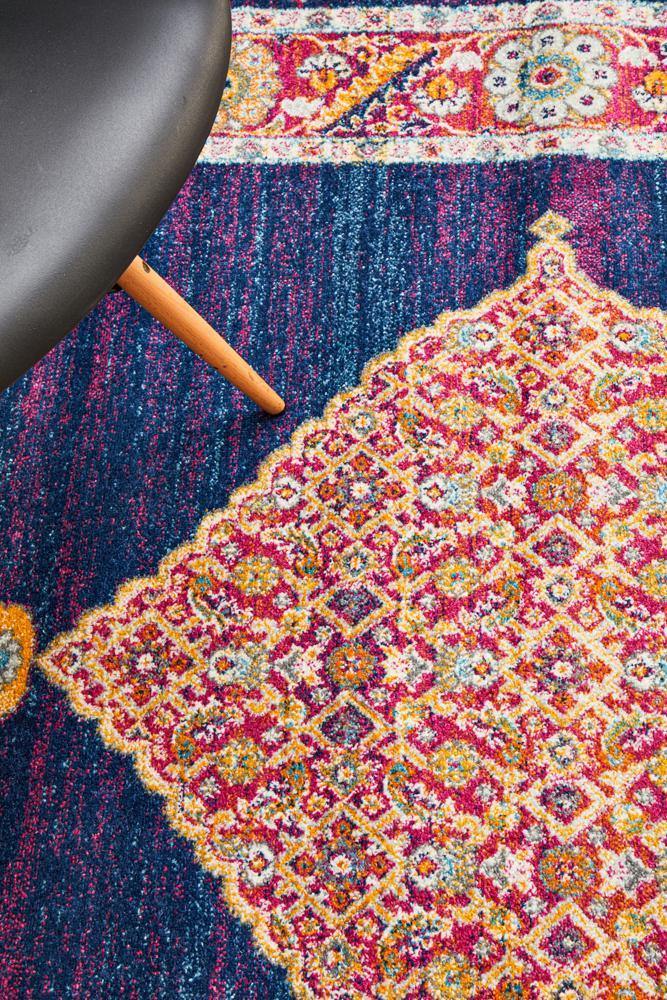 Century 966 Royal Blue Rug - Cozy Rugs Australia