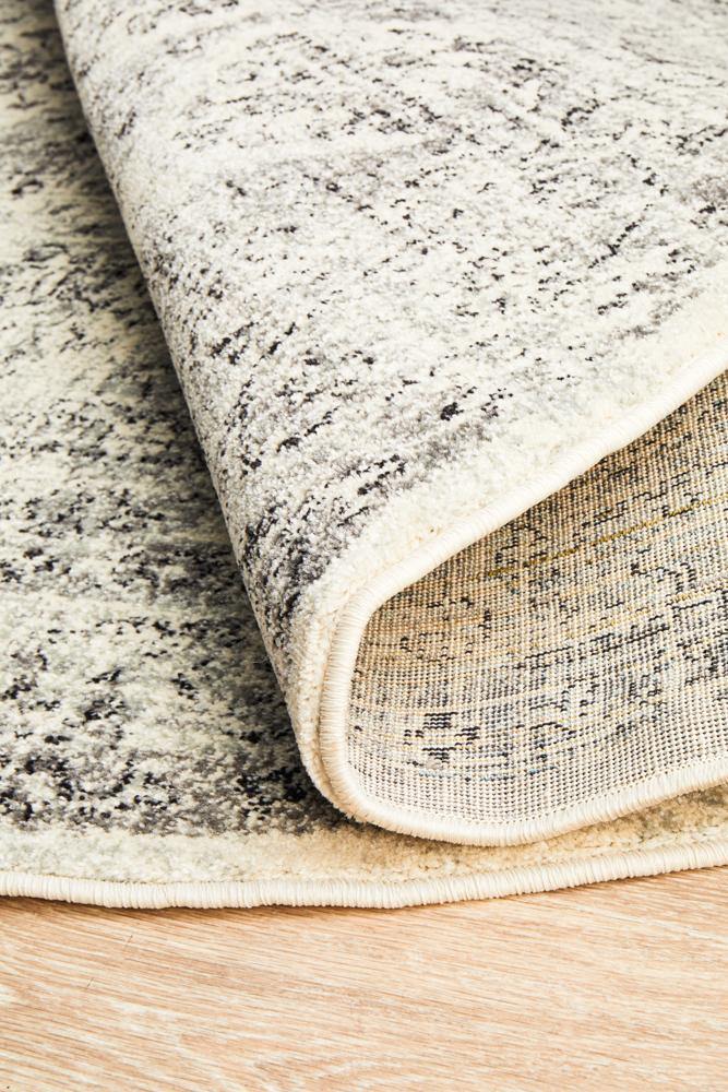 Century 999 Grey Round Rug - Cozy Rugs Australia