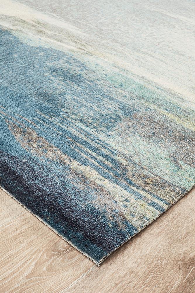 City Monet Stunning Blue Rug - Cozy Rugs Australia