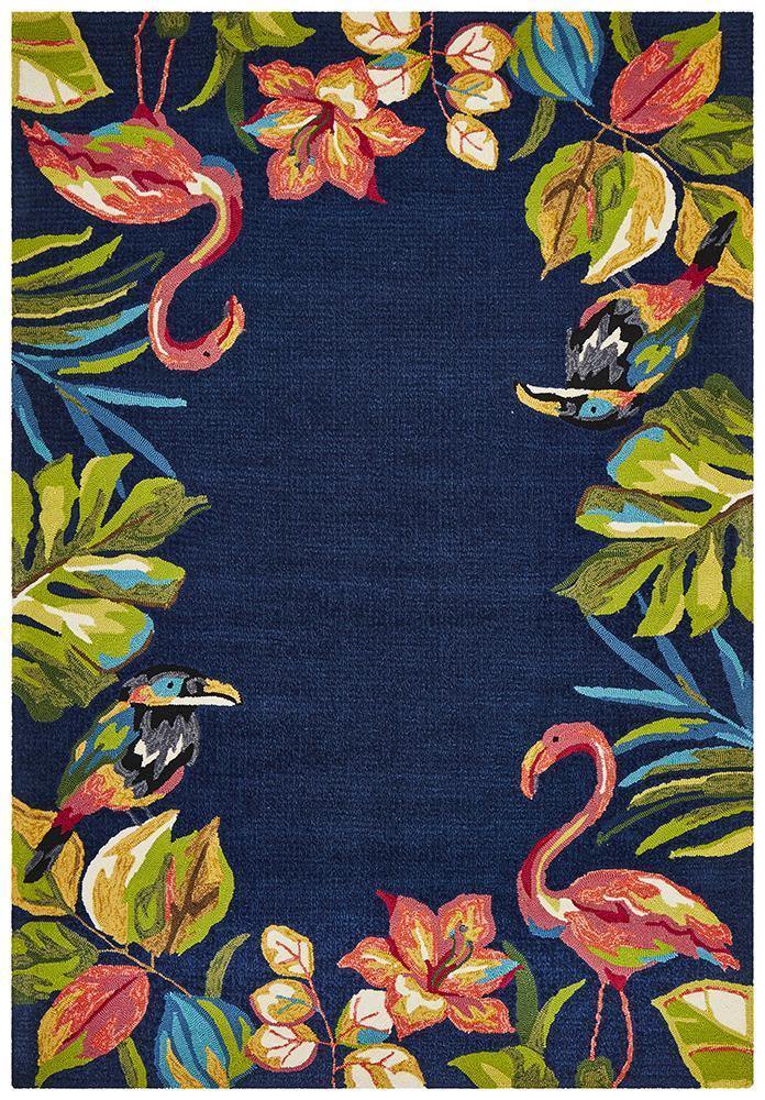 Copacabana Tropical Garden Stunning Indoor Outdoor Rug - Cozy Rugs Australia