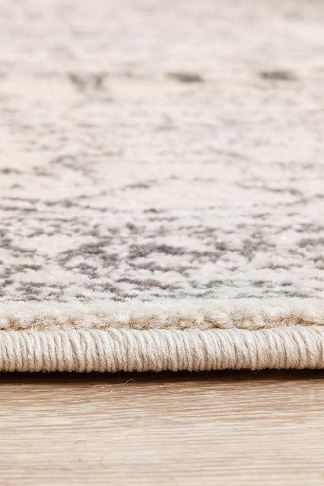 Chrome Addison Silver Round Rug - Cozy Rugs Australia