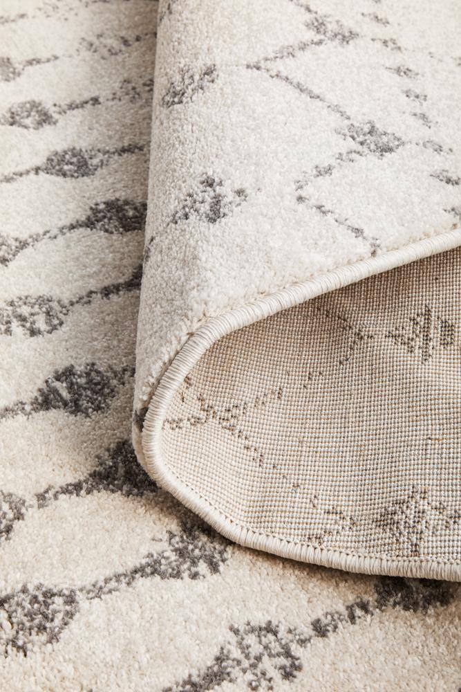 Chrome Elsa Silver Round Rug - Cozy Rugs Australia