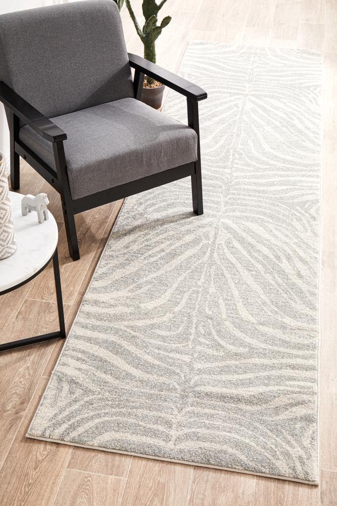 Chrome Savannah Silver Runner Rug - Cozy Rugs Australia