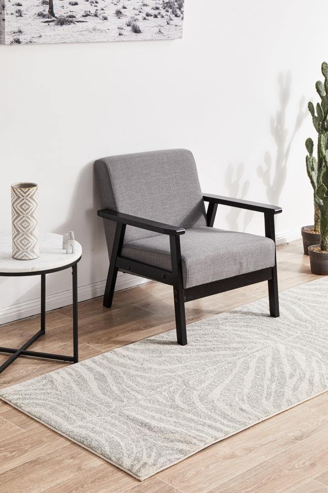 Chrome Savannah Silver Runner Rug - Cozy Rugs Australia