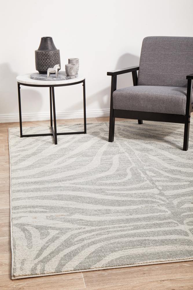 Chrome Savannah Silver Rug - Cozy Rugs Australia