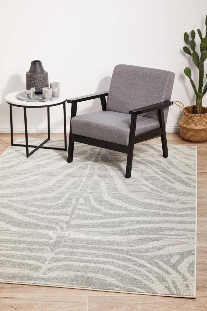 Chrome Savannah Silver Rug - Cozy Rugs Australia