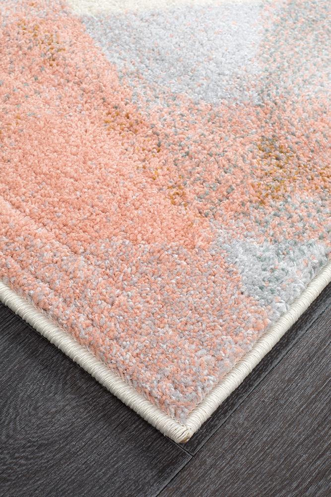 Dimensions Divinity Shatter Blush Modern Runner Rug - Cozy Rugs Australia