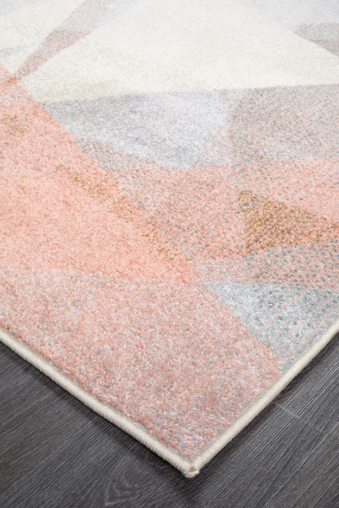 Dimensions Divinity Shatter Blush Modern Rug - Cozy Rugs Australia