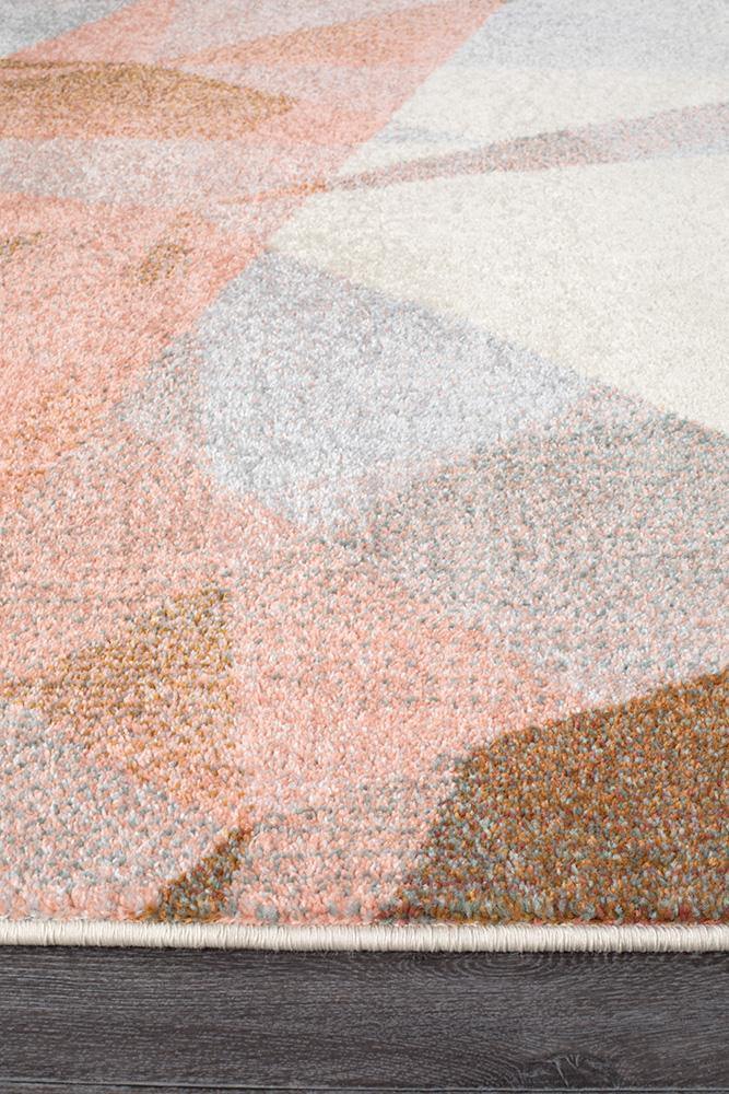 Dimensions Divinity Shatter Blush Modern Rug - Cozy Rugs Australia
