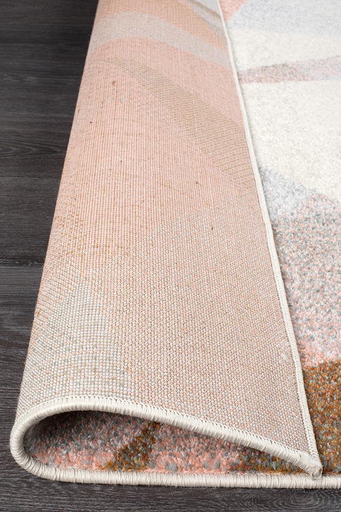 Dimensions Divinity Shatter Blush Modern Rug - Cozy Rugs Australia