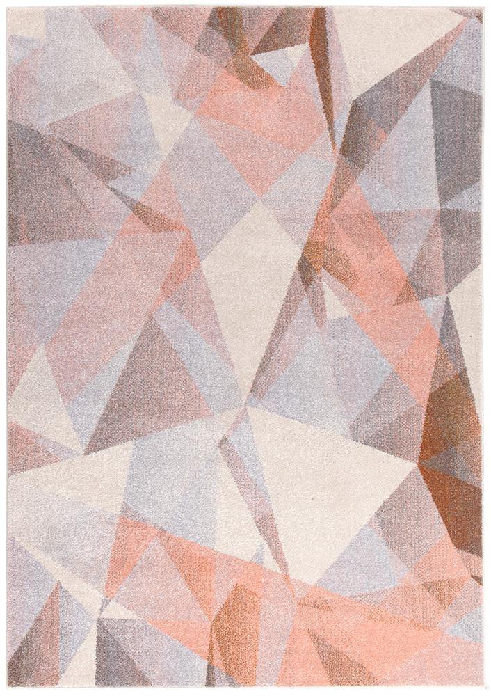 Dimensions Divinity Shatter Blush Modern Rug - Cozy Rugs Australia
