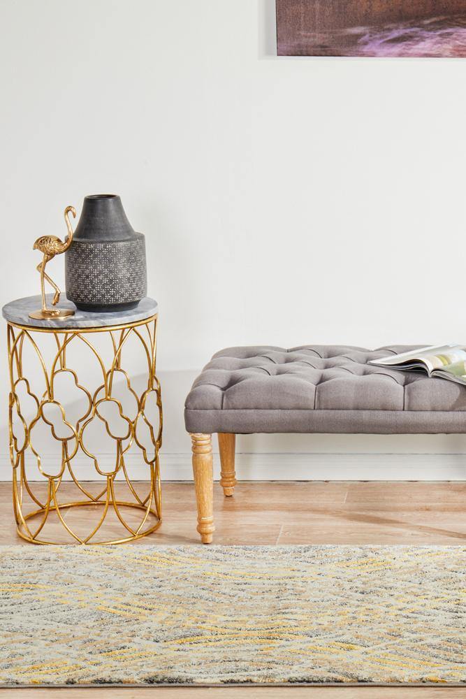 Dreamscape Flurry Modern Charcoal Runner Rug - Cozy Rugs Australia