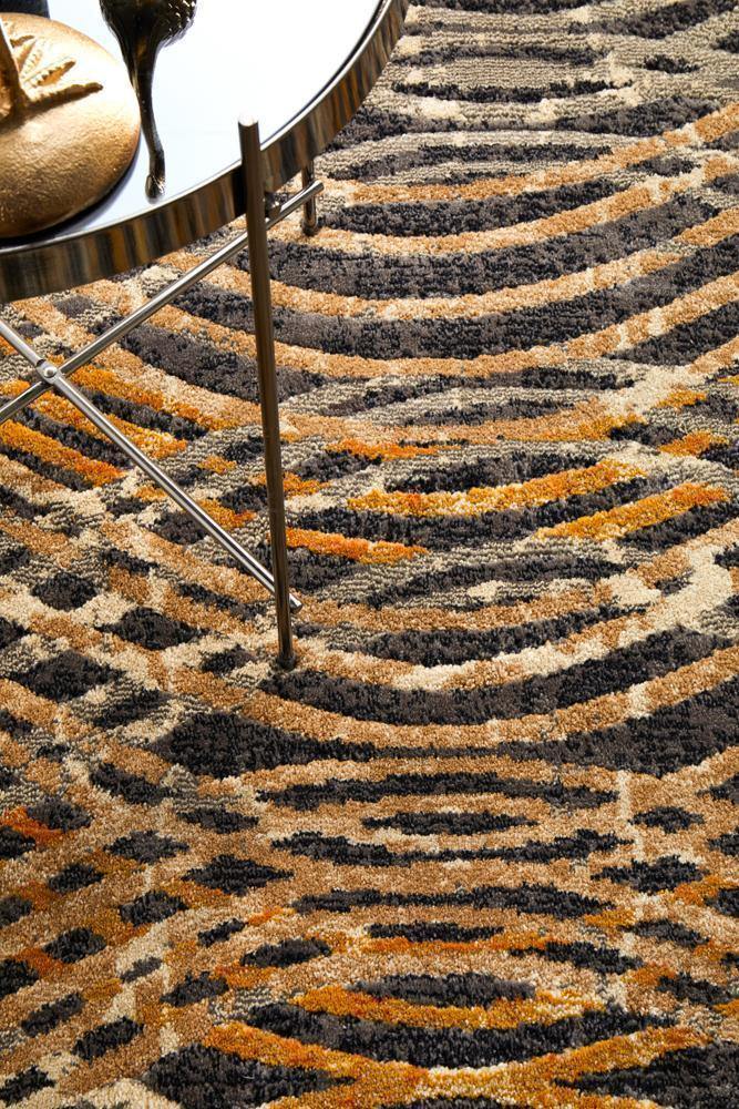 Dreamscape Flurry Modern Charcoal Rug - Cozy Rugs Australia