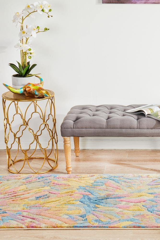 Dreamscape Memories Modern Tropical Runner Rug - Cozy Rugs Australia