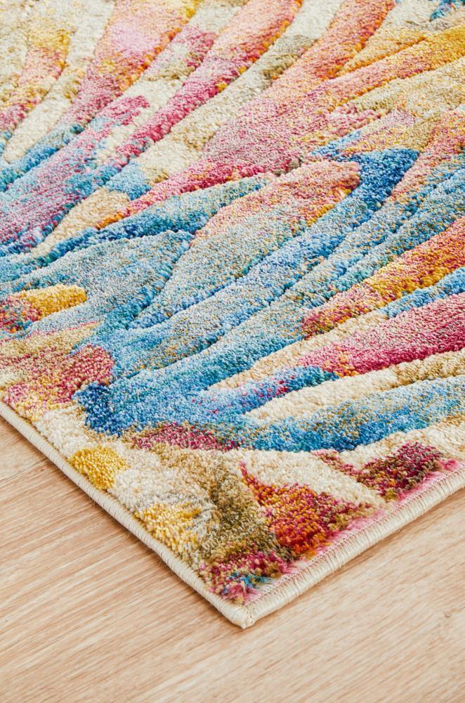 Dreamscape Memories Modern Tropical Runner Rug - Cozy Rugs Australia