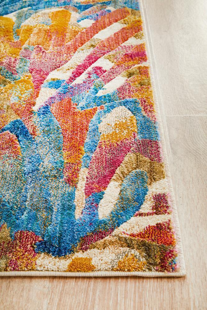 Dreamscape Memories Modern Tropical Runner Rug - Cozy Rugs Australia