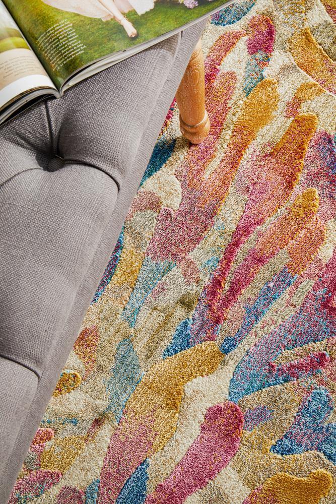 Dreamscape Memories Modern Tropical Runner Rug - Cozy Rugs Australia