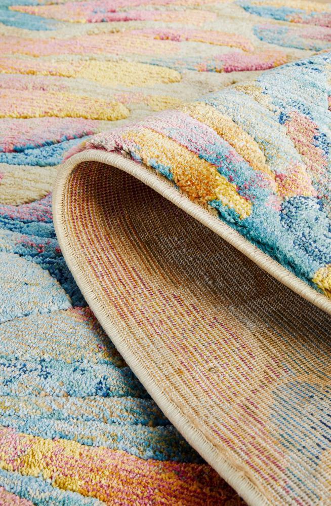 Dreamscape Memories Modern Tropical Runner Rug - Cozy Rugs Australia