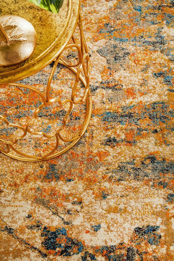 Dreamscape Tribute Modern Rust Runner Rug - Cozy Rugs Australia