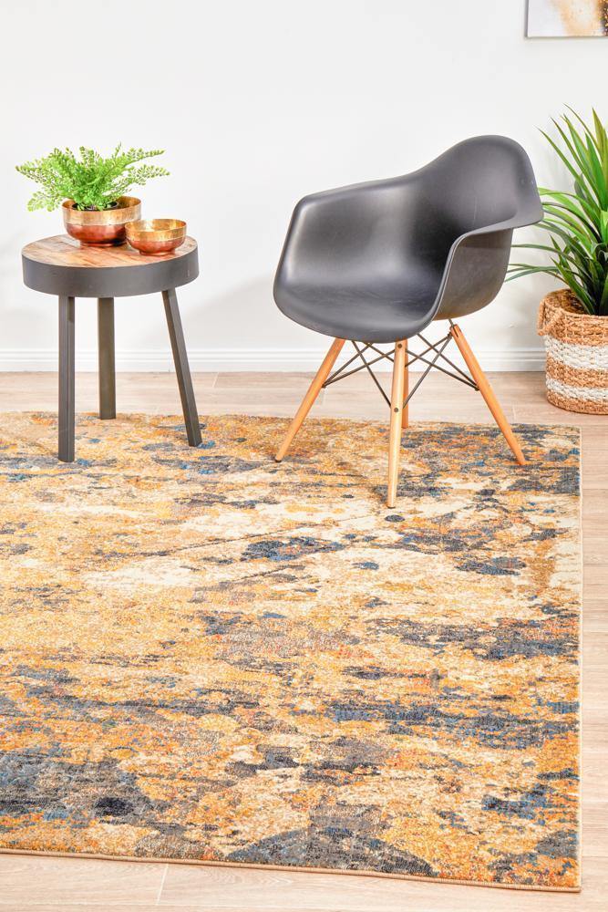 Dreamscape Tribute Modern Rust Rug - Cozy Rugs Australia