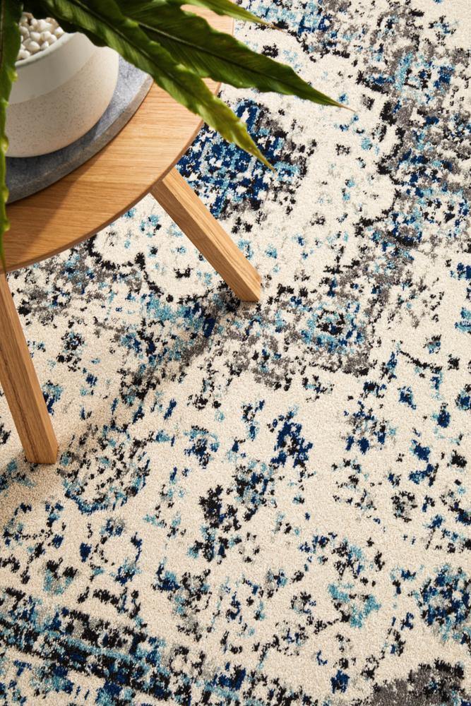 Evoke Mist White Transitional Rug - Cozy Rugs Australia